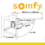 Somfyt Axovia 3S iO Pack Comfort 2-flüglig Drehtorantriebe Beste Komfort + Akku