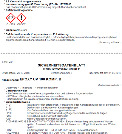 Remmers Epoxy UV 100 Epoxidharz 25 kg