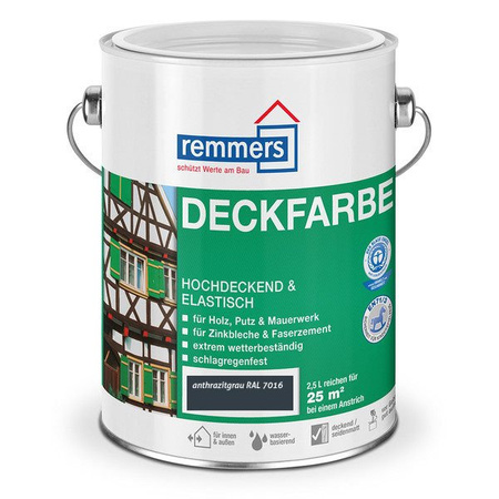 Remmers Aidol Deckfarbe 0,75 L Wetterschutzfarbe alle Farben anthrazitgrau