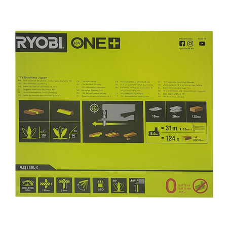 Ryobi RJS18BL-0 - bürstenlose Akku-Stichsäge 18 V ONE+ für präzise Schnitte