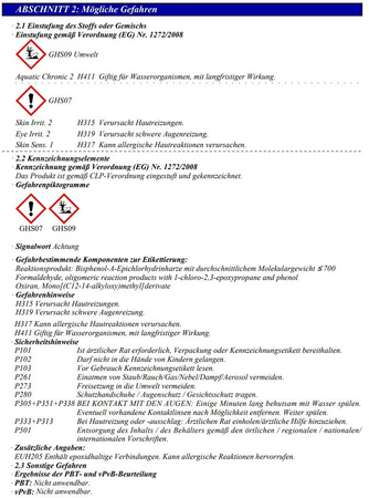 Mipa E 90 2K Epoxi-Spachtel 1 KG + Härter Härterspachtel 0,5 KG 2K Füllspachtel