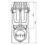 ACO P310060 – Ablauf für Lichtschächte mit Rückstauschutz