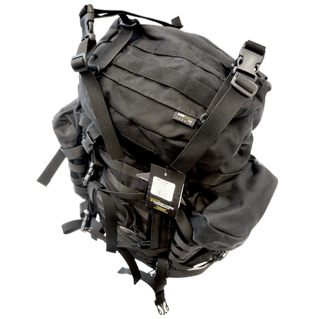 WISPORT RUCKSACK WILDCAT Cordura Schwarz Camping Wanderung Outdoor Militär 65L