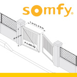 Somfy Ixengo L 24V Comfort Pack iO Drehtorantriebe 2-flüglig + Notstrom-Akku