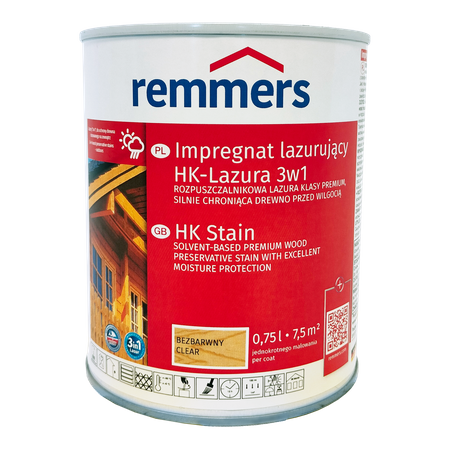 Remmers HK Lasur 0,75 L Farblos – 3in1 Holzschutzmittel