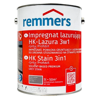 Remmers HK-Lasur Grey Protect 5 L Wassergrau – 3in1 Holzschutzmittel