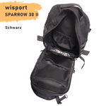 WISPORT RUCKSACK SPARROW 30 II BLACK  SAS PLUS Ergonomic, MOLLE, 1300 g, 30 L