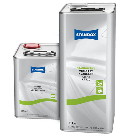 SET 7,5L Standox 2K VOC Easy Klarlack K9510 5L + Härter VOC Easy 20-30 2,5L