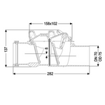 Kessel Staufix DN70 Rückstauverschluss 73070 Rückstauklappe Doppelt