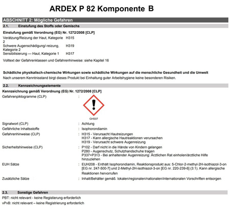 Ardex P 82 6 kg Kunstharz Voranstrich 2K Haftbrücke auf glattem und dichtem 