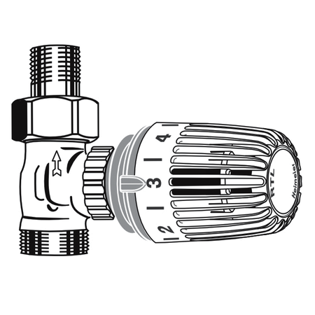 Heimeier RTL Thermostatkopf Rücklauftemperaturbegrenzer 1/2" DN15 9174-02.800