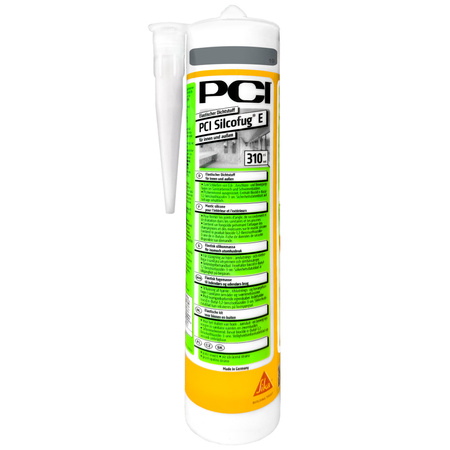 PCI Silcofug E 12 x 310 ml Sanitär Silikon Dichtstoff - 19 Basalt