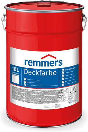 Remmers Aidol Deckfarbe 10 L Holzfarbe Wetterschutzfarbe Zinkfarbe RAL 9016