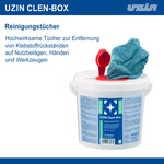 UZIN Clean Box Reinigungstücher entfernt Klebstoffreste schnelltrocknend 72 Stk.