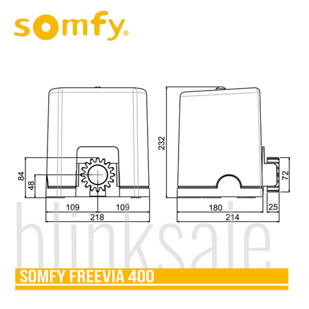Outlet Somfy FREEVIA 400 Schiebetorantrieb Set mit Zubehör einfache Installation