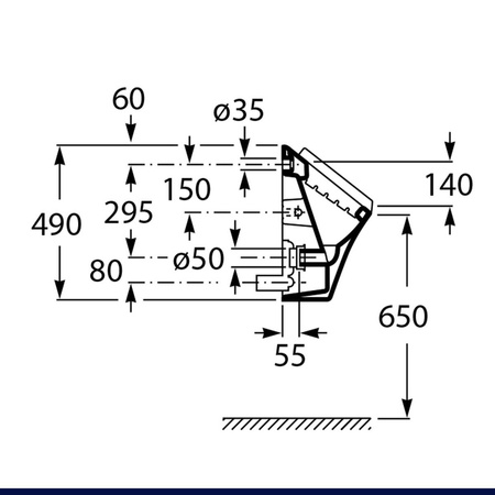 Outlet Roca NEXO Pissoir Urinal Soft-Close-Deckel Zulauf von hinten Weiß