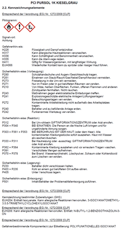 PCI PURSOL 1K Boden Zementestriche Beschichtung Balkon Terrasse 10 KG