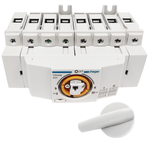 OUTLET Hager HIM406 Lastumschalter für Hutschiene Montageplatte 4 polig 63A