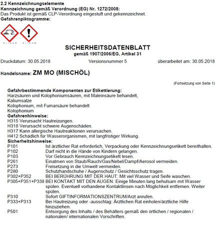 Remmers Mischöl 10 kg Mörtelvergütung Luftporenbildner und Schwindreduzierer 
