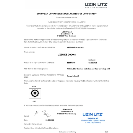 UZIN KE 2000 S Universal Nass Haftklebstoff KLEBER für Vinyl PVC 2 kg 6 kg 14 kg