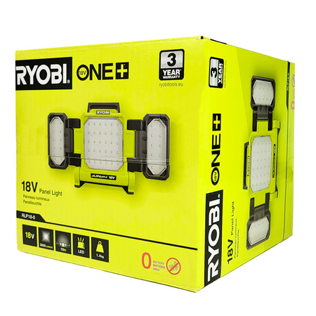 Ryobi RLP18-0 LED-Panel-Arbeitsleuchte 18 V ONE+ (ohne Akku)