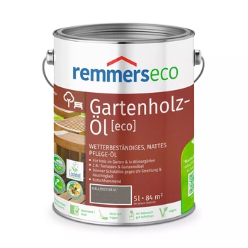 Remmers Gartenholz-Öl [eco] Graphitgrau 5L – Holzöl für außen