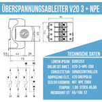 Überspannungsableiter V20 3-polig+NPE  280 V OBO BETTERMANN Überspannungsschutz