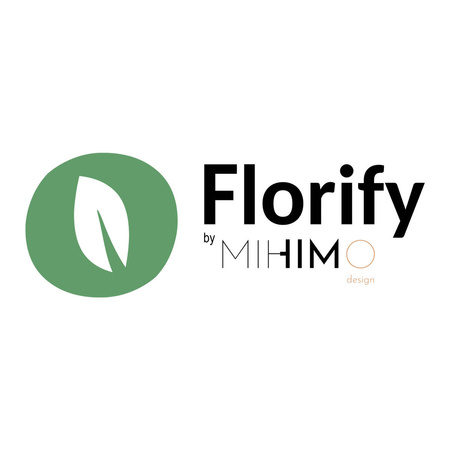 Florify 4 Beinen für Tisch, Beistelltisch, Schrank, Möbelfüße mit Monstera Deliciosa Pflanzenmuster Mittel 40 cm Höhe 