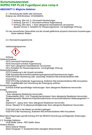 SOPRO FUGENEPOXI PLUS FEP Epoxi Epoxidharz Fugenmörtel 5 KG Schwarz