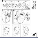 Outlet Roca NEXO Pissoir Urinal Soft-Close-Deckel Zulauf von hinten Weiß