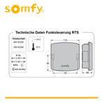 Somfy Standard Receiver RTS Funksteuerung 2-Kanal Universal Funkempfänger NEU
