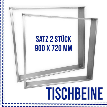 Tischgestell Tischuntergestell Tischkufen Tischbein Edelstahl  900x720 Tischfuss