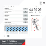 OMAN FLEX TERMO Bodentreppe mit einer Dichtung Scherenleiter robust 100 x 60