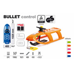 Schlitten Bullet Control Metallkufen Kunststoffschlitten Lenkrad 104 c