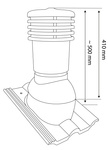 Bandloo VENTOS X – PLUS R Kastanie 150 mm – Dachentlüfter für Betonziegel