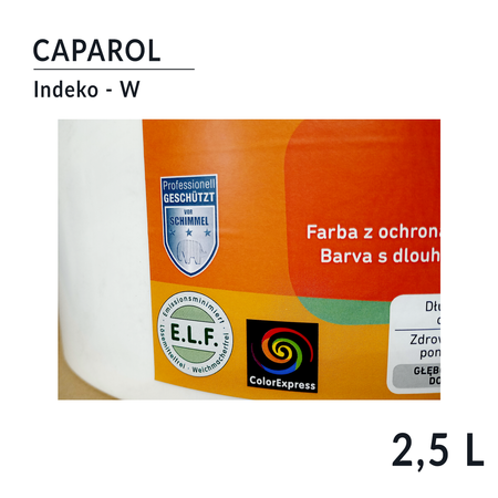 OUTLET CAPAROL Indeko W Innenfarbe vor Schimmelbefall 2,5 L Weiß Schimmel