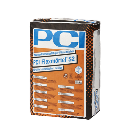 PCI Flexmörtel S2 Fliesenkleberspeziell Großformatige Bodenfliesen Kleber 20 KG
