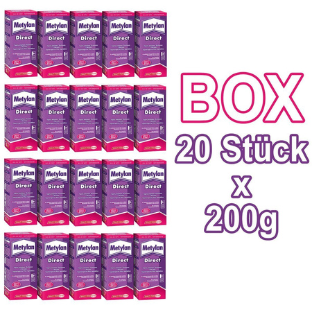 BOX Metylan Direct Kleister Tapeten Vliestapeten 20x200g