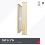 OMAN DK EXTRA Kniestocktür Alle Größen inklusive Lamellen Weiß 80x70 cm NEU