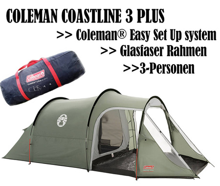 Wasserdicht Zelt Coleman Coastline 3 Plus