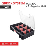 Werkzeugkoffer SET Qbrick System TWO Box 200 + 6 x Organizer Multi Werkzeugkiste