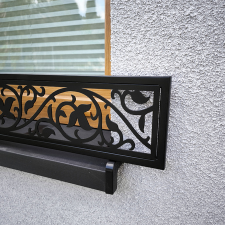 Blumenkastenhalterungen für die Fensterbank Fensterbank-Absturzsicherung Fenstergitter Blumenkästen Verschiedene Modelle und Größen