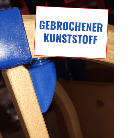 Rodel Holz Schlitten Winter Holzschlitten Klapprodel Klappschlitten TÜV/GS Blau 100 cm