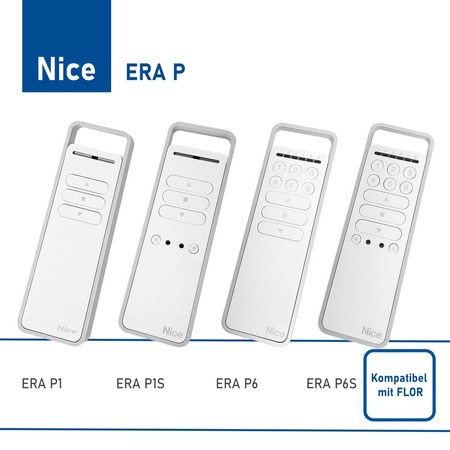 NICE ERA P1 Einkanalige Fernsteuerung Reichweite 30 m Erreichen 433,92Mhz - FLOR