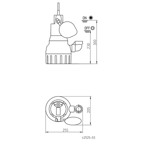 Jung Pumpen JP00227 U6K ES Tauchpumpe für Schmutzwasser