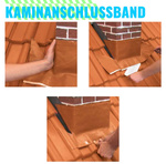Original BRAAS® WAKAFLEX WANDANSCHLUSSBAND/KAMINANSCHLUSSBAND 5 m BRAMAC (Rot)